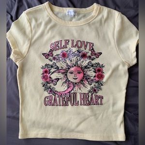 Yellow sun moon crop